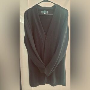 Karen Scott Black Acrylic Cardigan